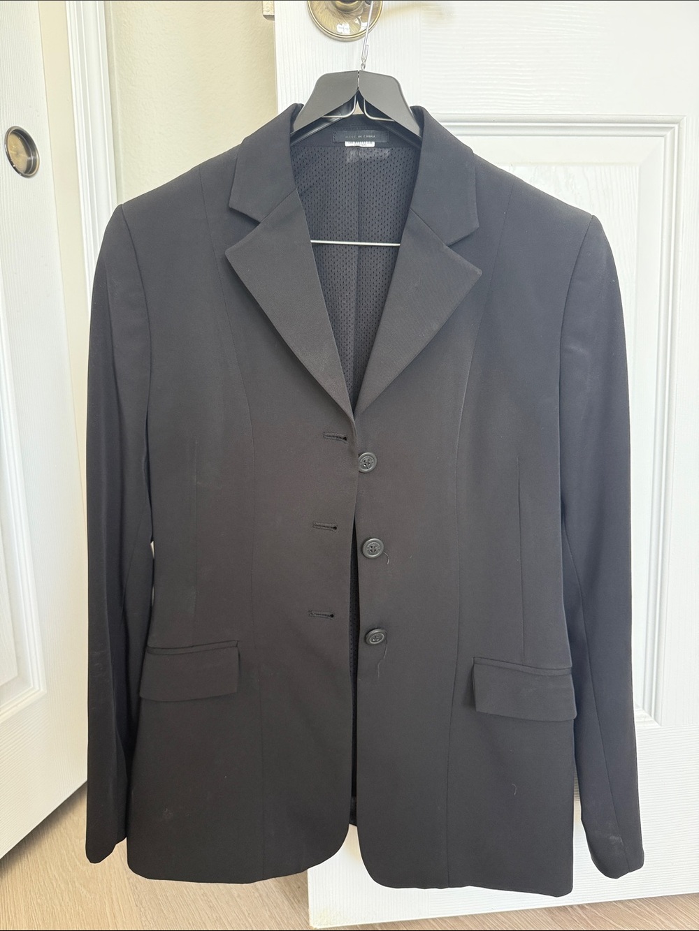 R.J Classic Show Black Jacket with Orange Accent Logo